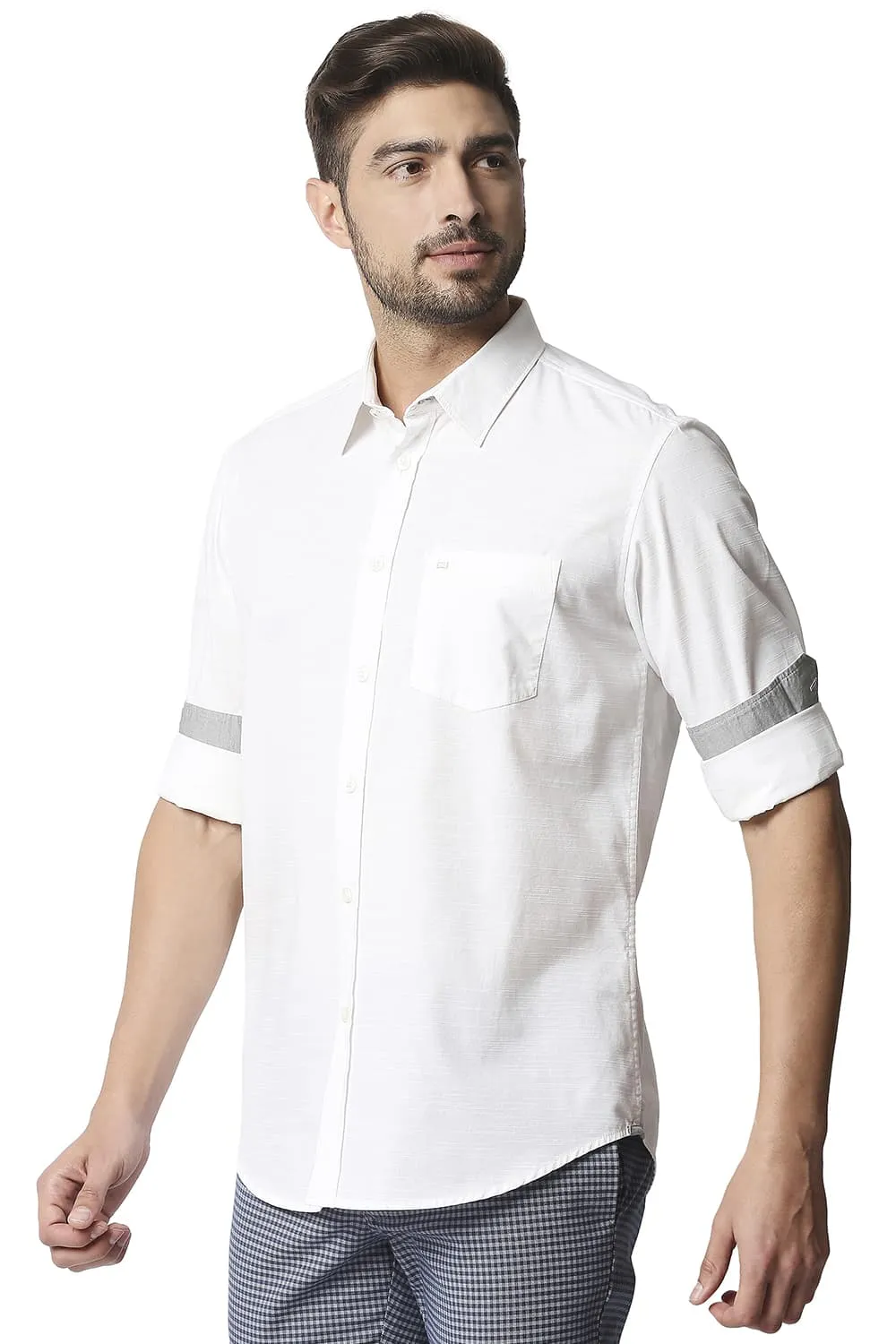 Slim Fit Slub Shirt