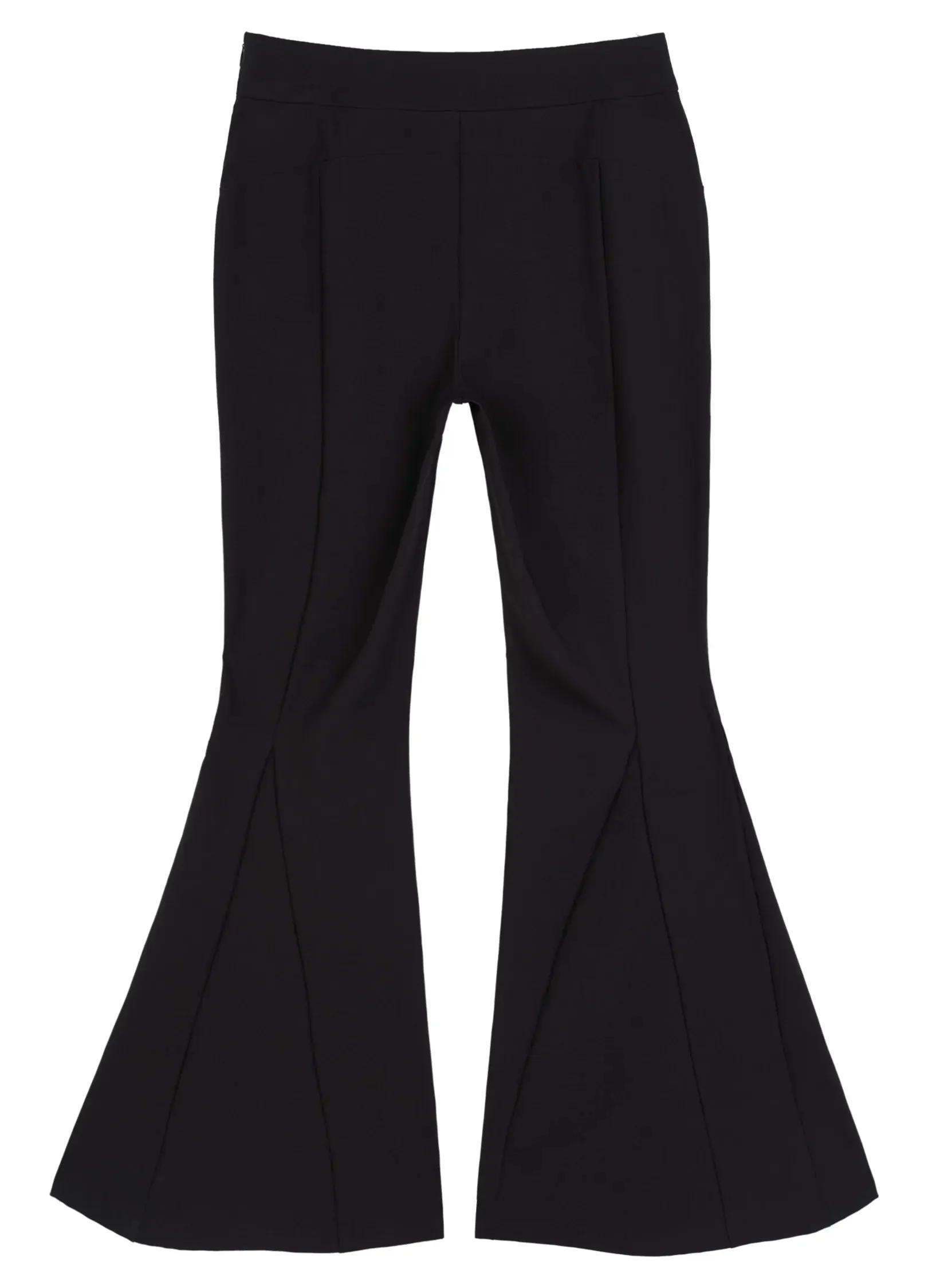 Slim Flared Elastic Trousers