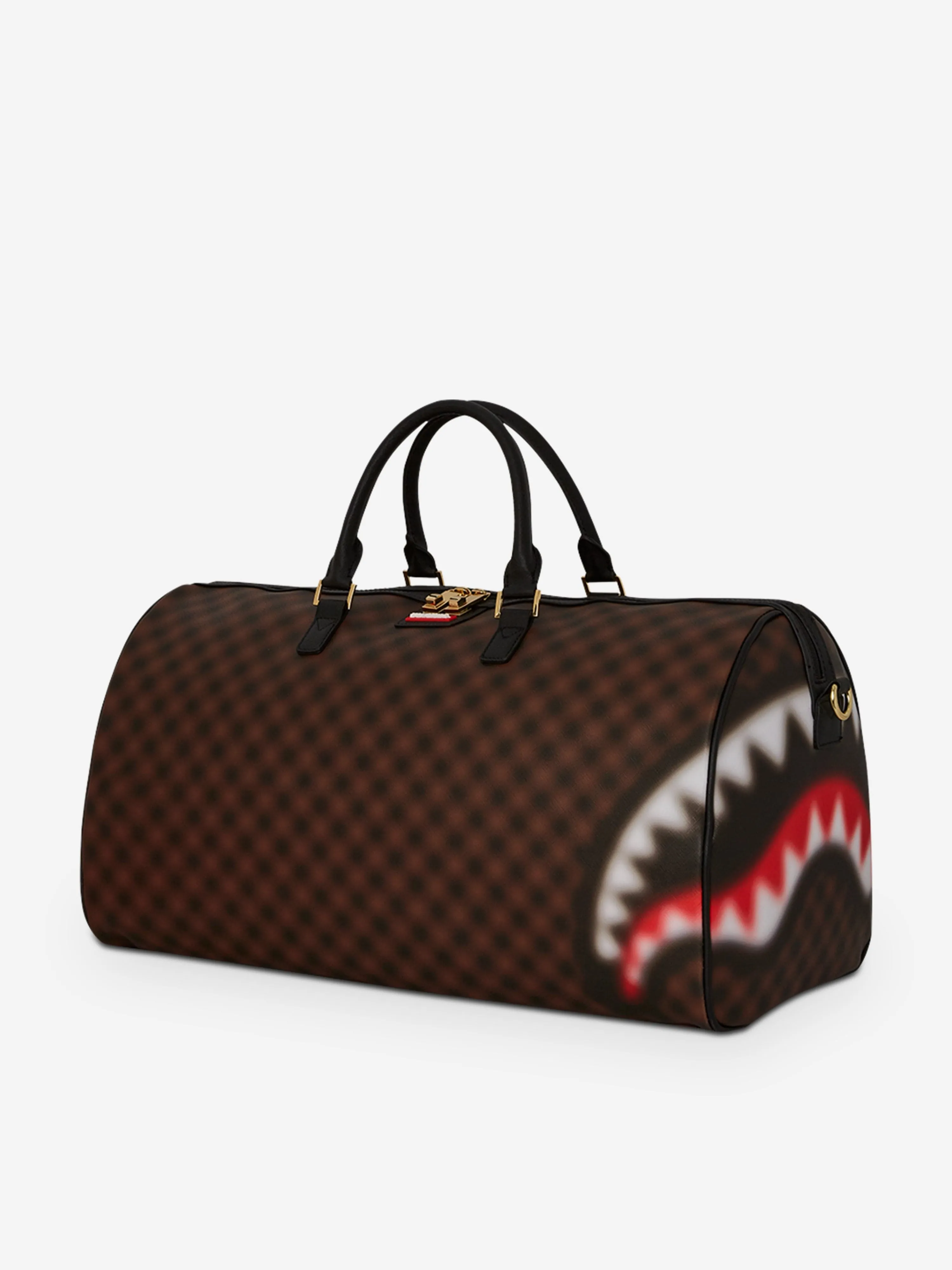 Sprayground Kids Sharks in Paris Blur Duffle Bag in Brown (50.8 cm)