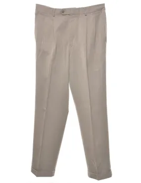 Stafford Light Brown Suit Trousers - W34 L32