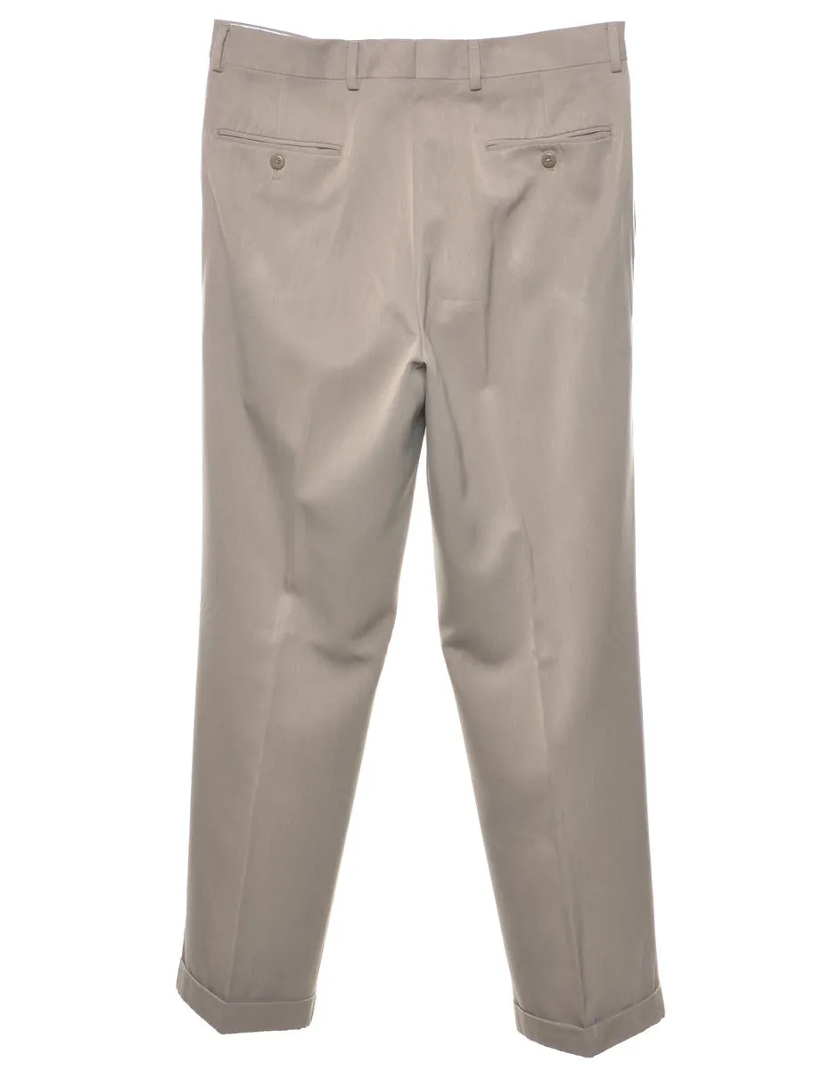 Stafford Light Brown Suit Trousers - W34 L32