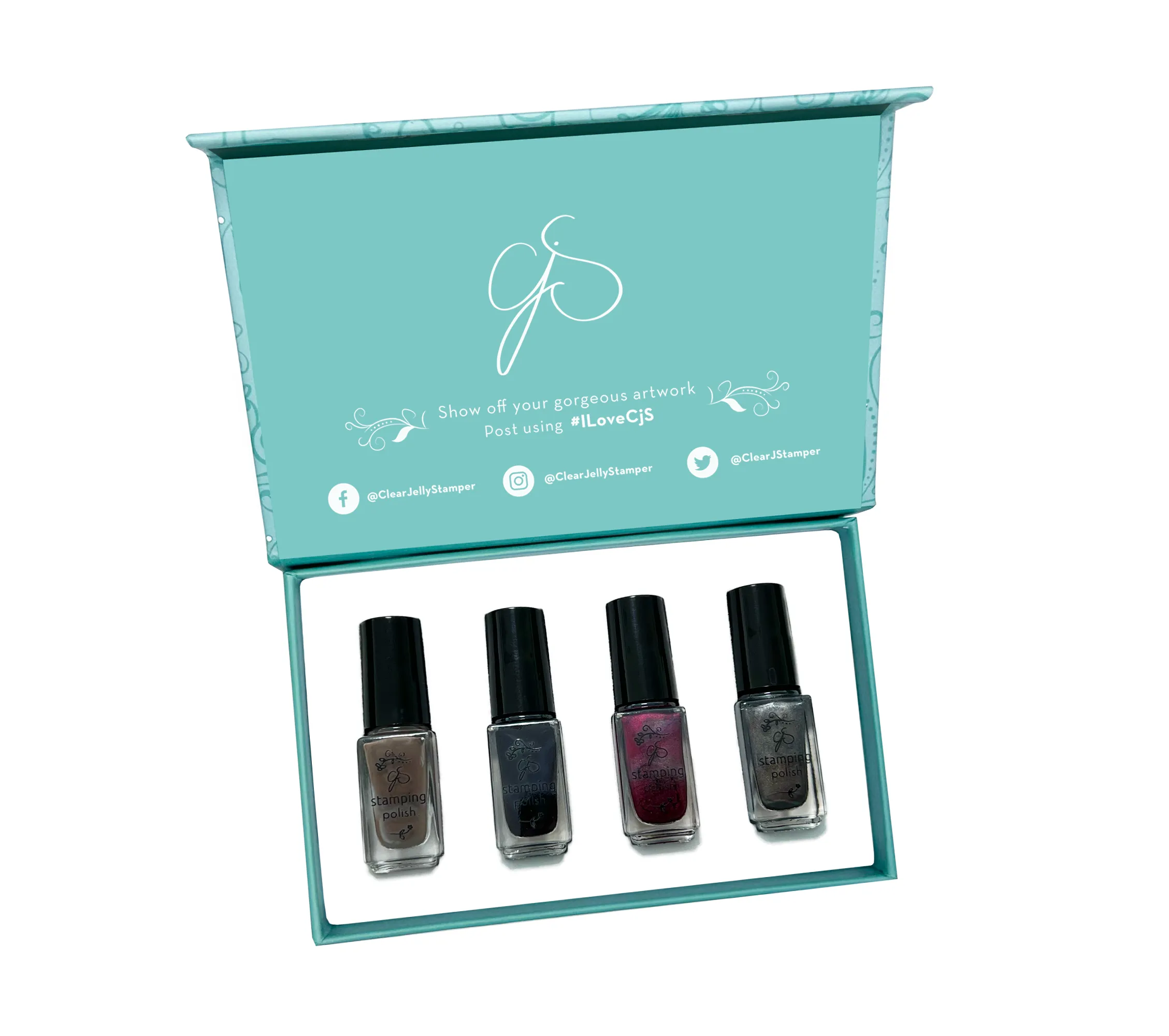 Stamping Polish Kit - Midnight Soiree (4 colors)