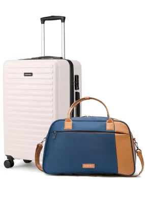 Stark Verve Combo | Ivory | Medium Hard Luggage with Duffle Bag