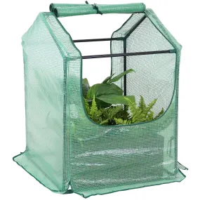 Sunnydaze Mini Greenhouse with 2 Side Doors - Green