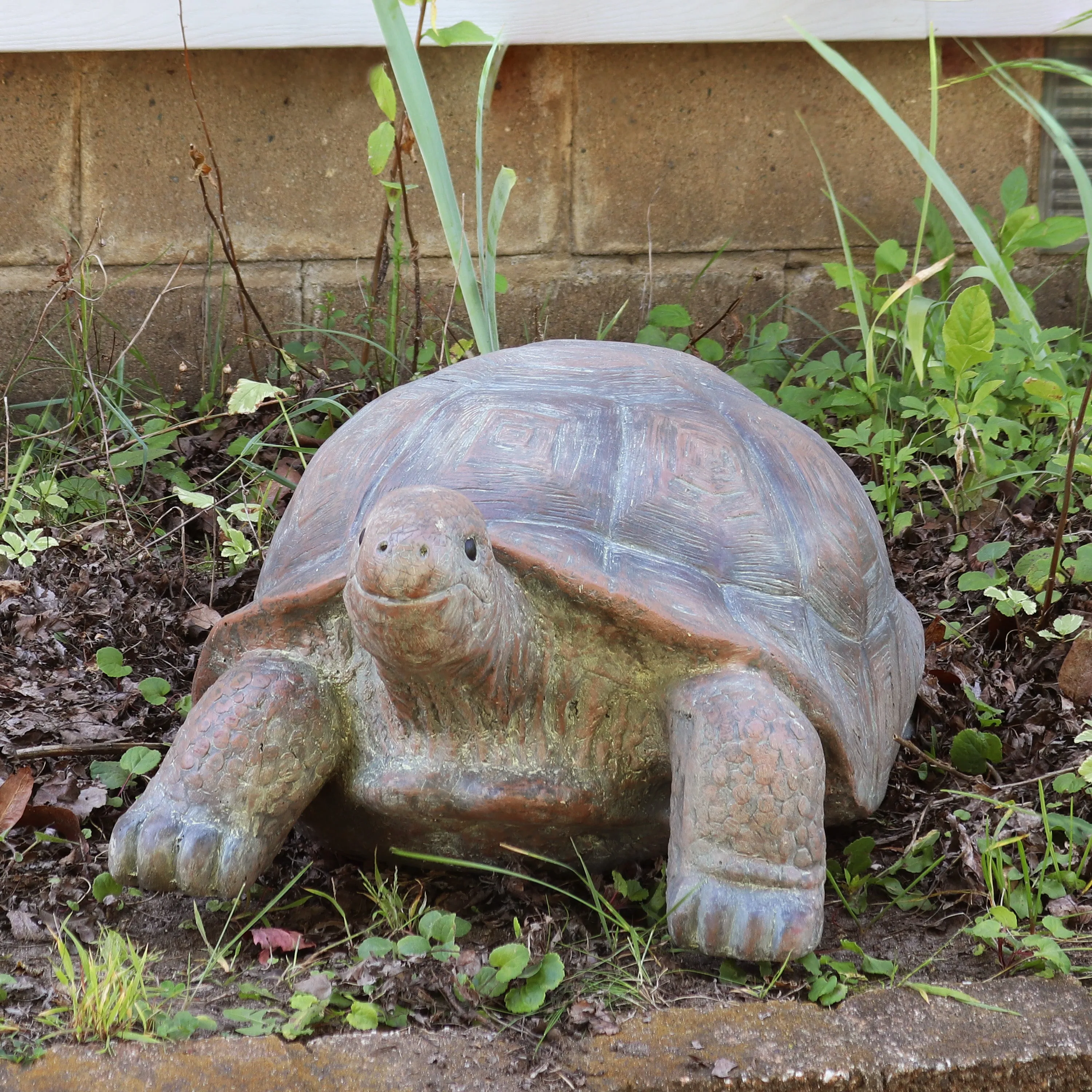 Sunnydaze Reinforced Concrete Talia the Tortoise Indoor/Outdoor Statue - 29"