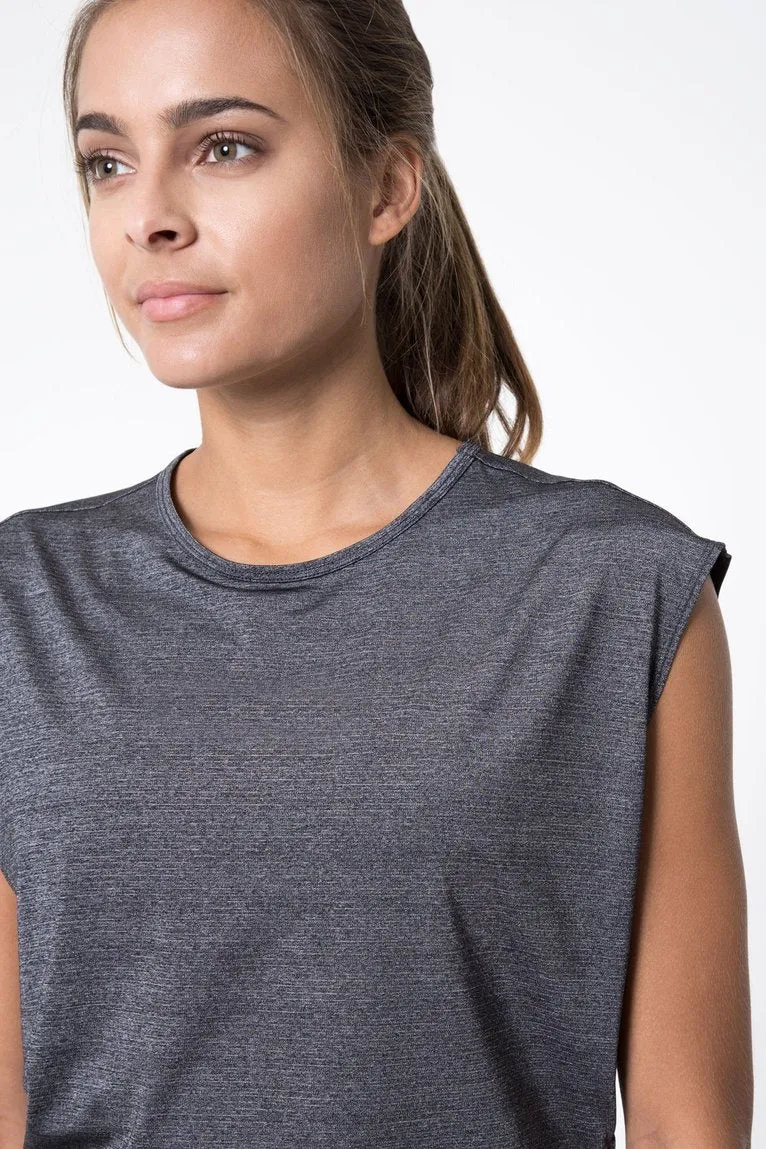 Swiftly Silver Thread Pullover Tee