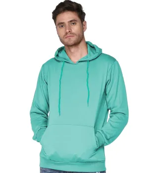 SXV Solid Plain Sweatshirt Hoodie for Men & Women (Turquoise Green)