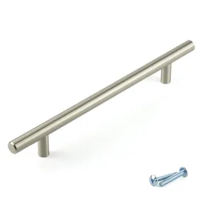 T-Bar Brushed Nickel Cupboard Door Cabinet Handle M4TEC Balintore D4