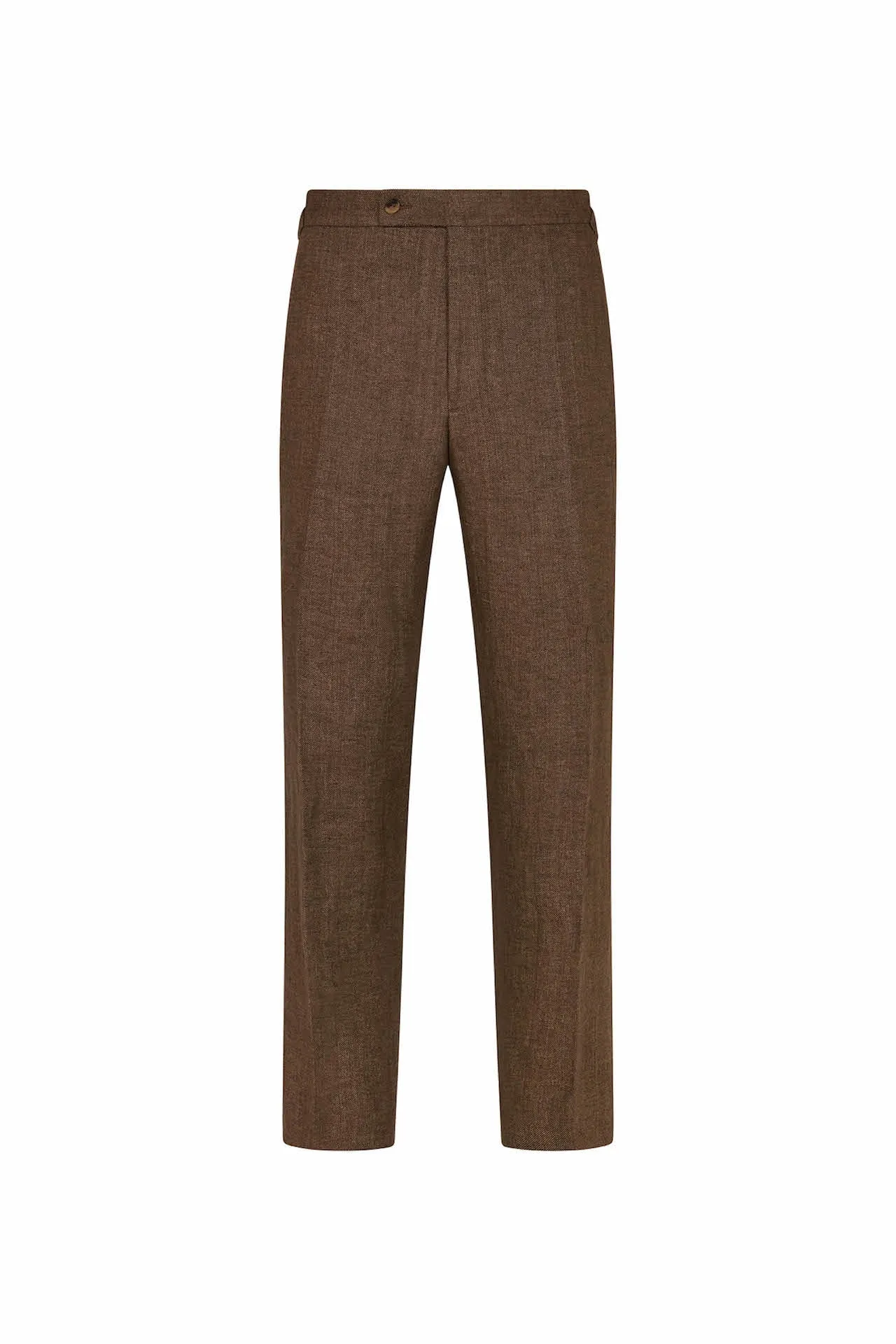 Tan Linen Twill Trousers