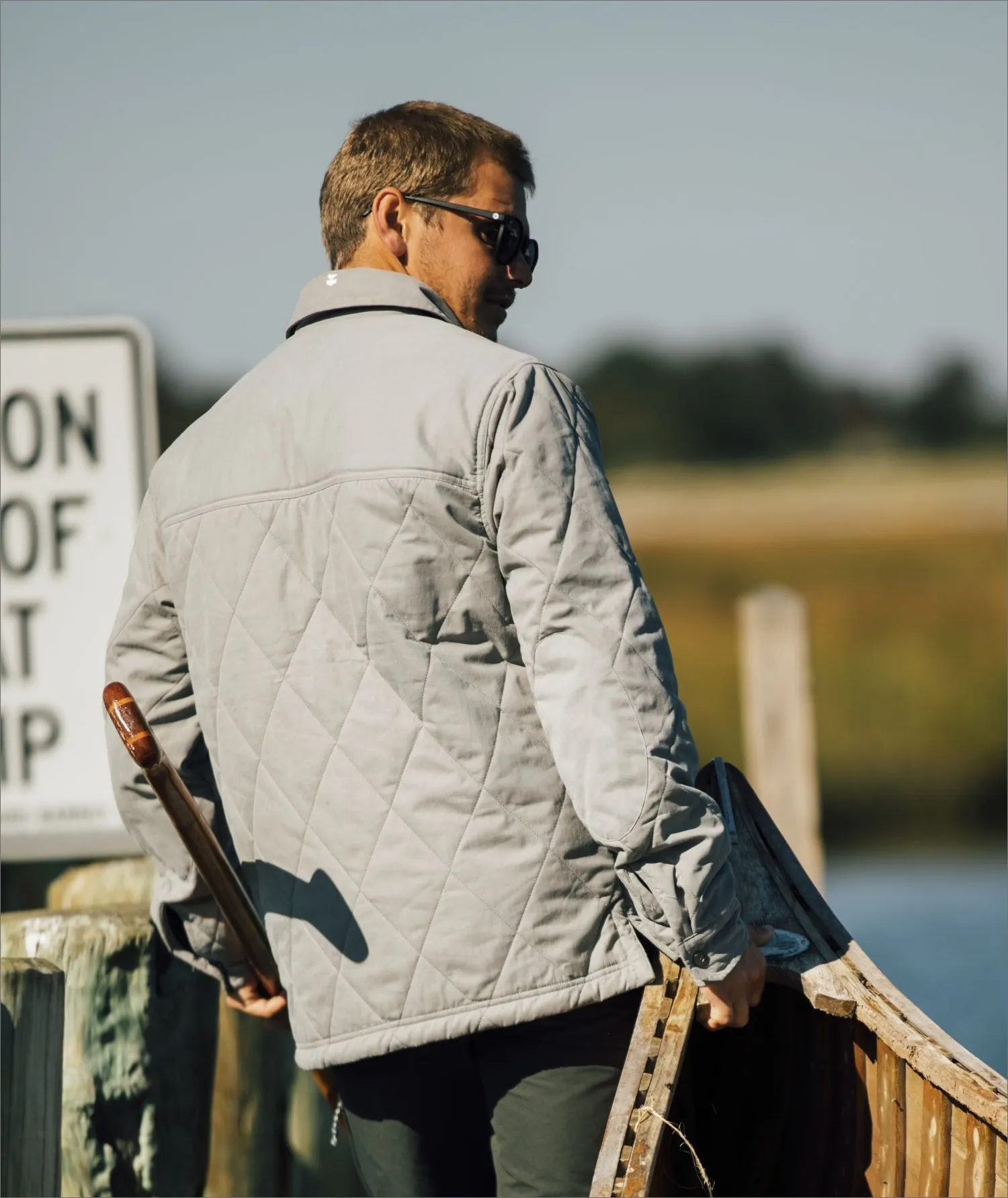 The Dogwood Quilted Jacket - Grey