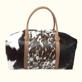 The Western Boho - Cowhide Leather Duffel Bag