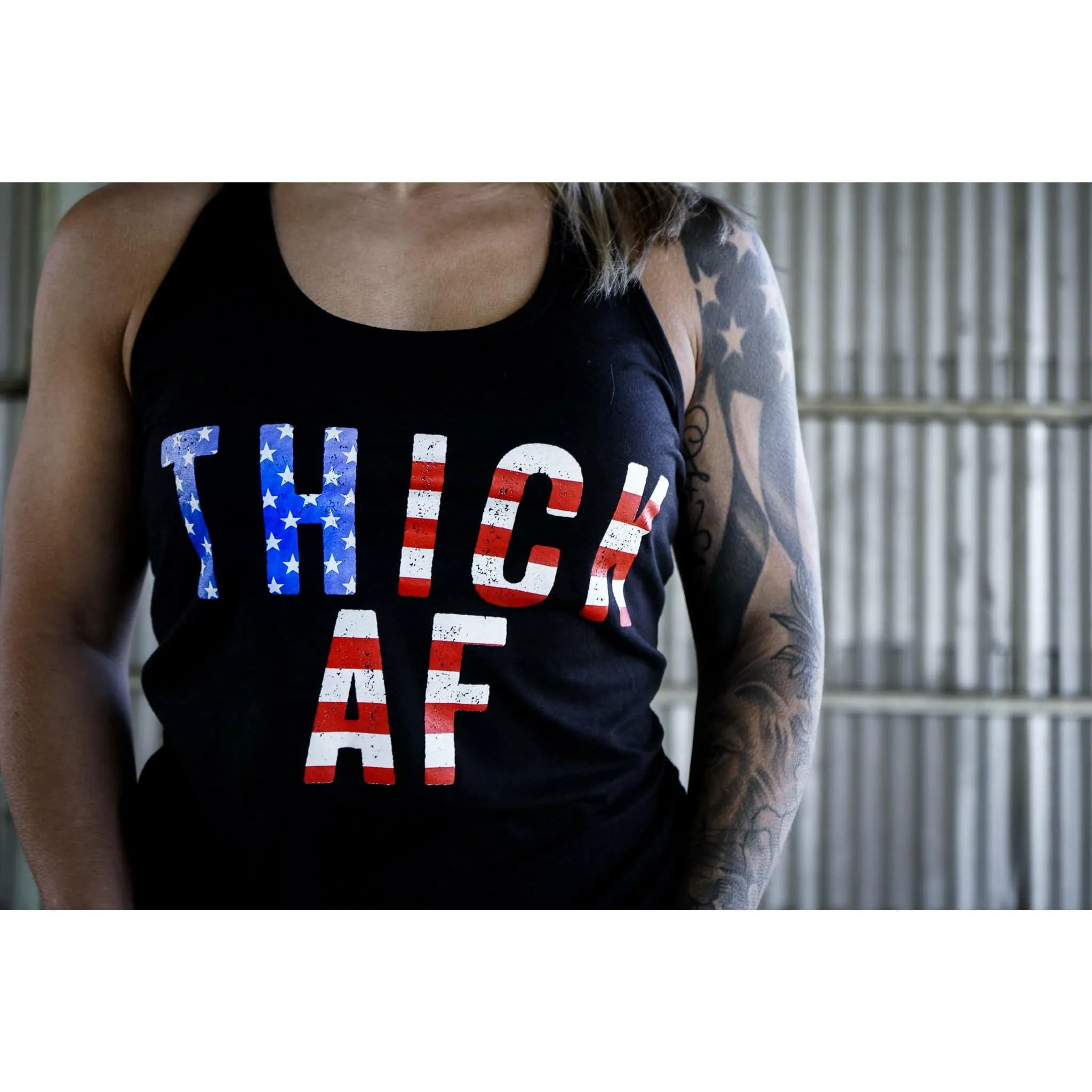 Thick AF USA Edition Women's Racerback Tank