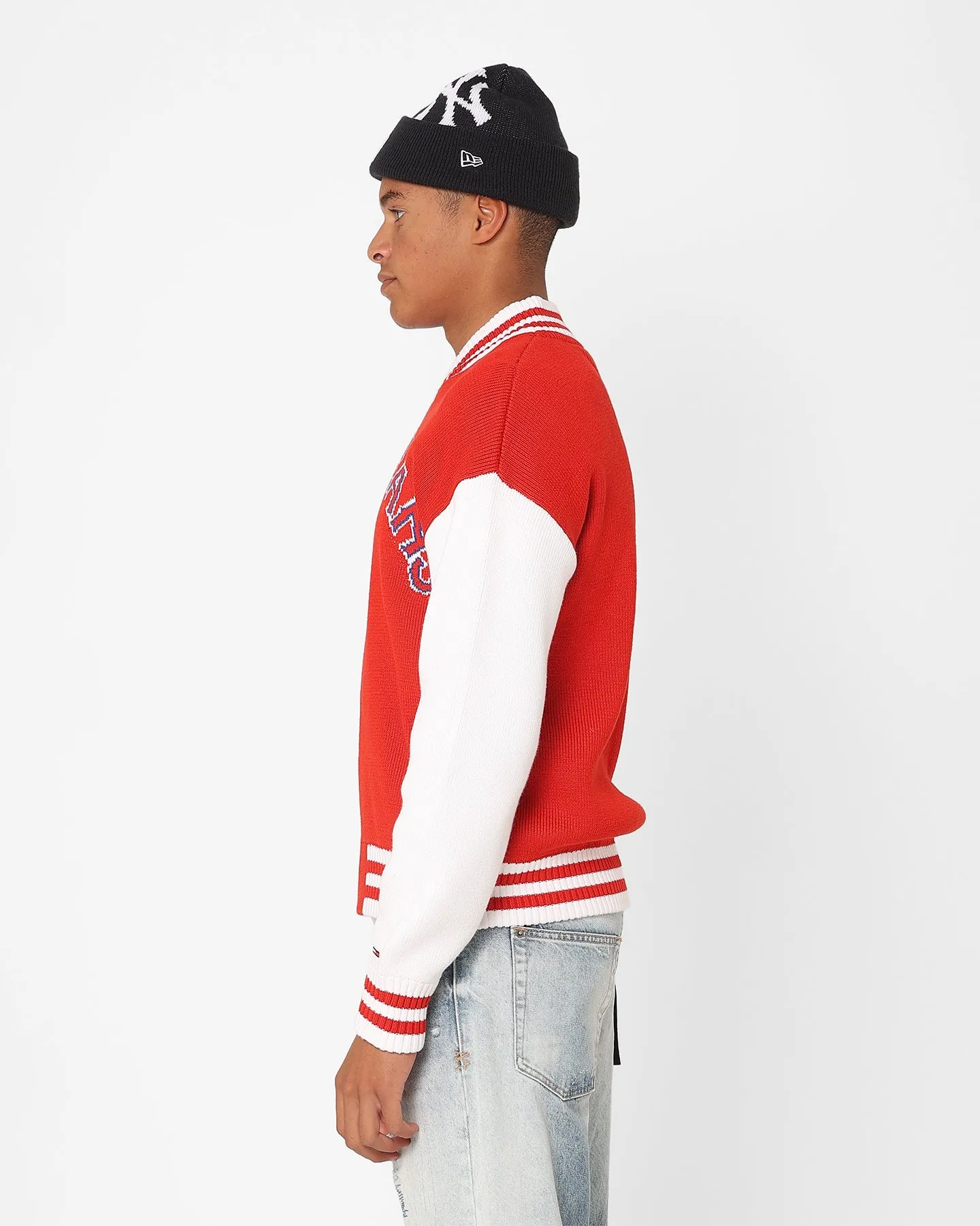 Tommy Jeans Collegiate Bomber Jacket Deep Crimson/Multi