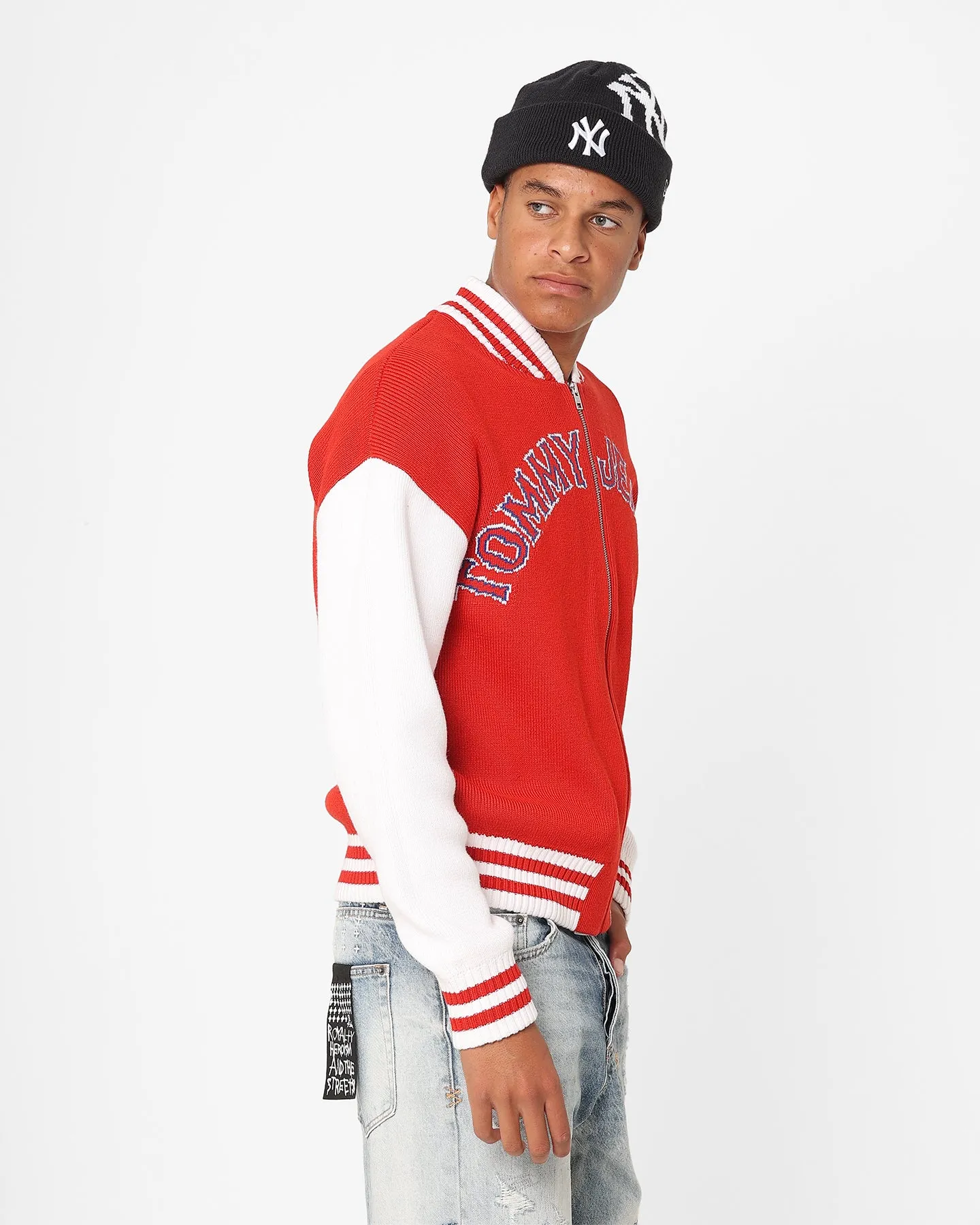 Tommy Jeans Collegiate Bomber Jacket Deep Crimson/Multi