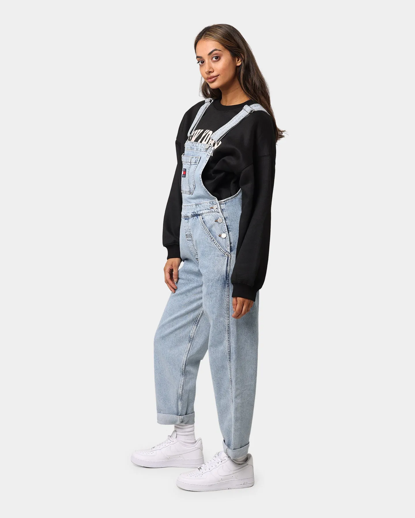 Tommy Jeans Women's Denim Dungarees TJ Leon / Light Blue Denim