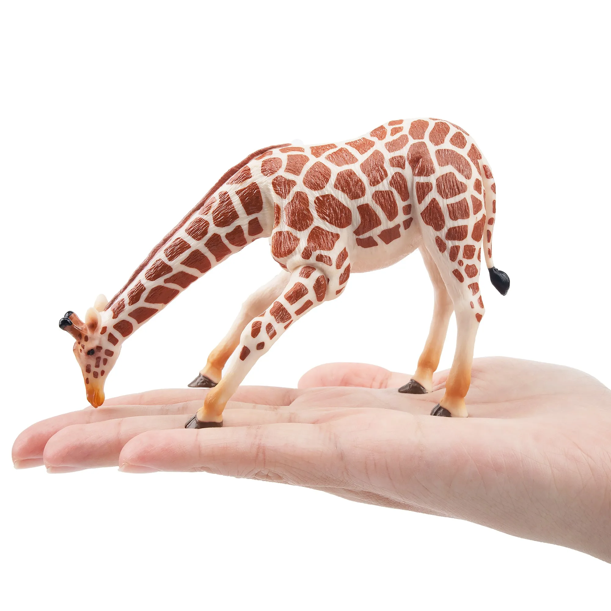 Toymany Grazing Giraffe Figurine Toy