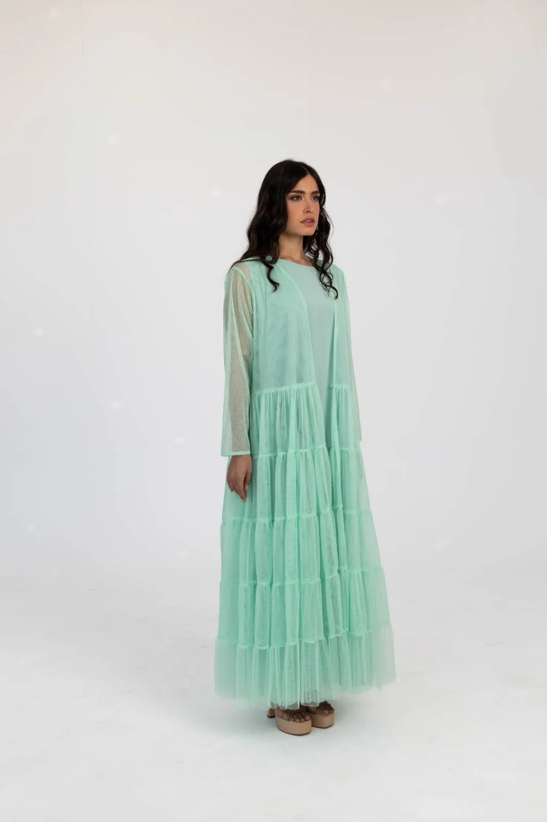 Tulle Layer Abaya