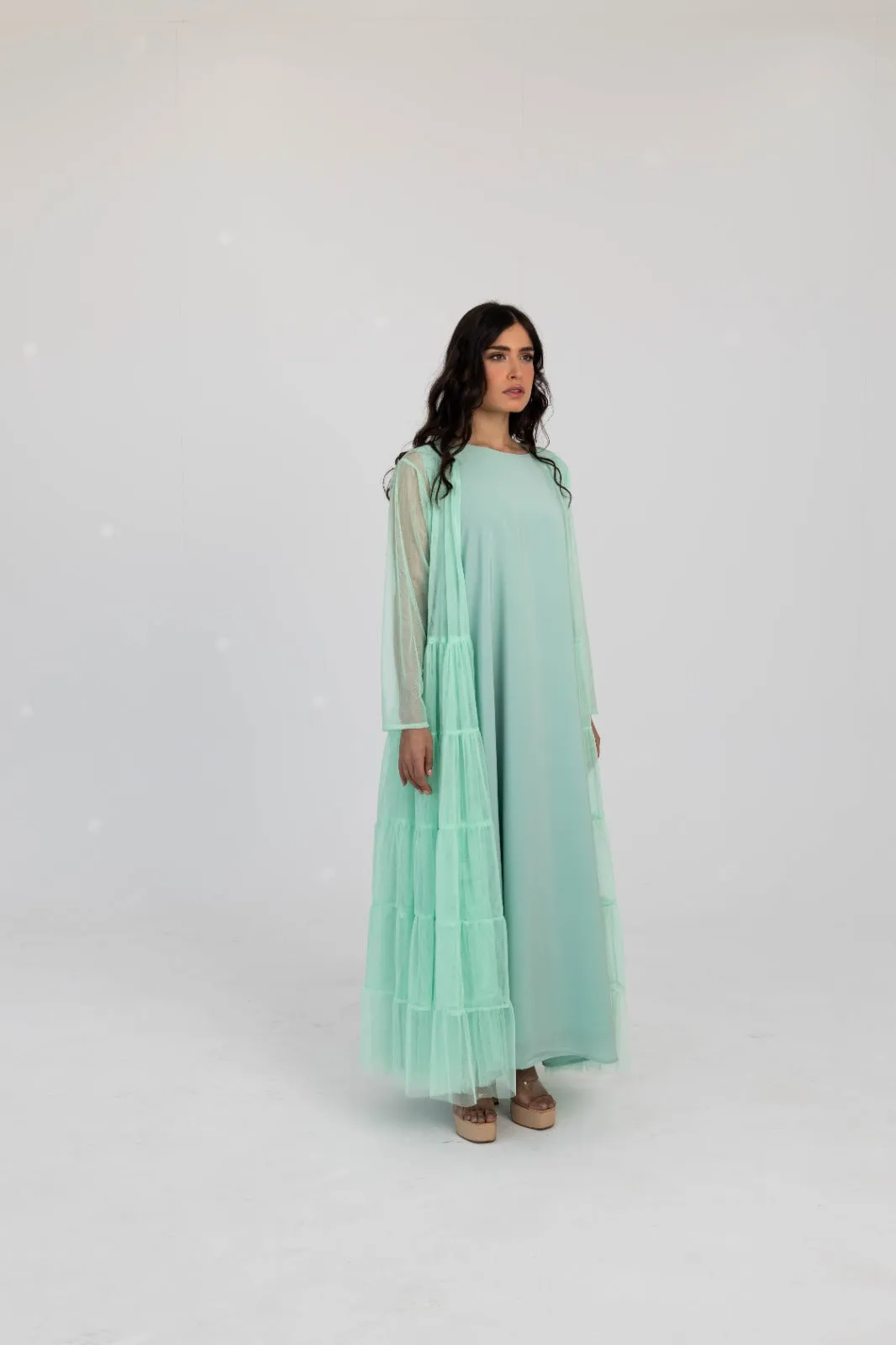 Tulle Layer Abaya