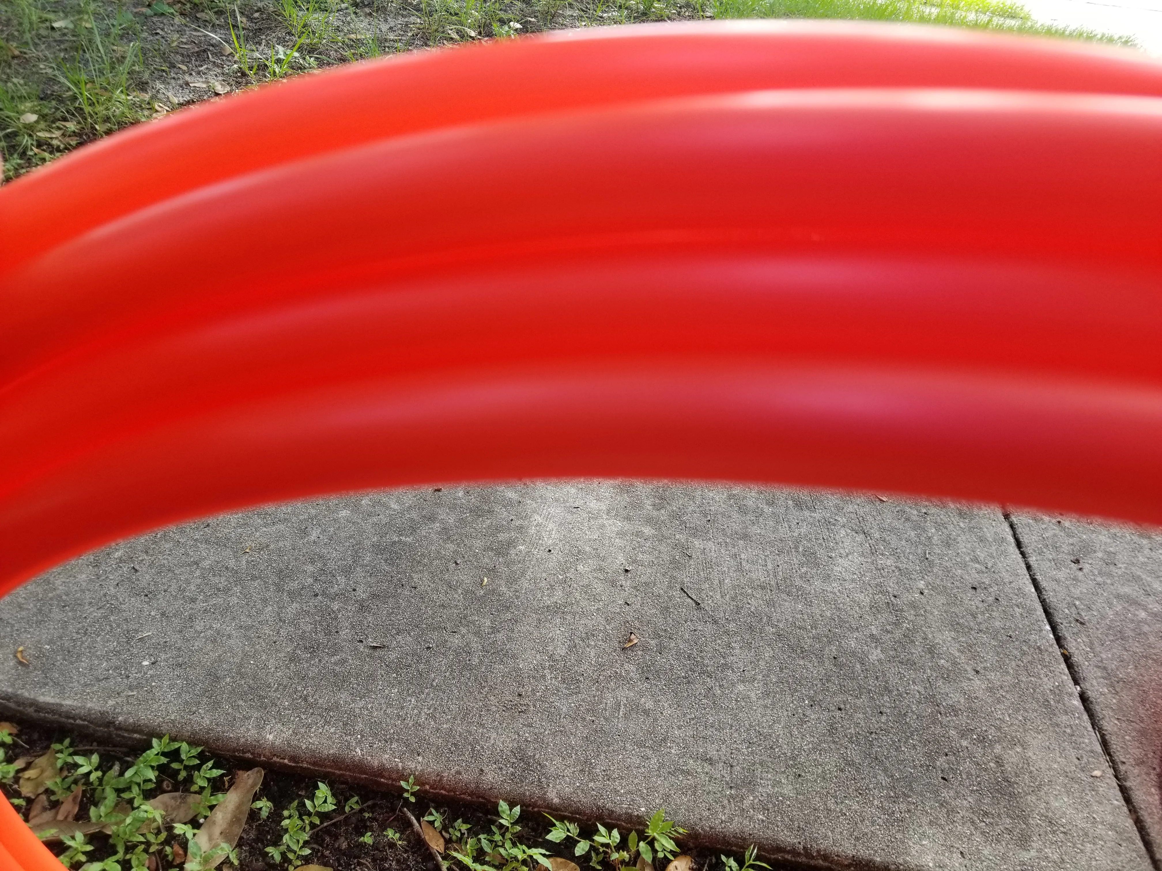 UV Red Polypro Bare Hoop 3/4