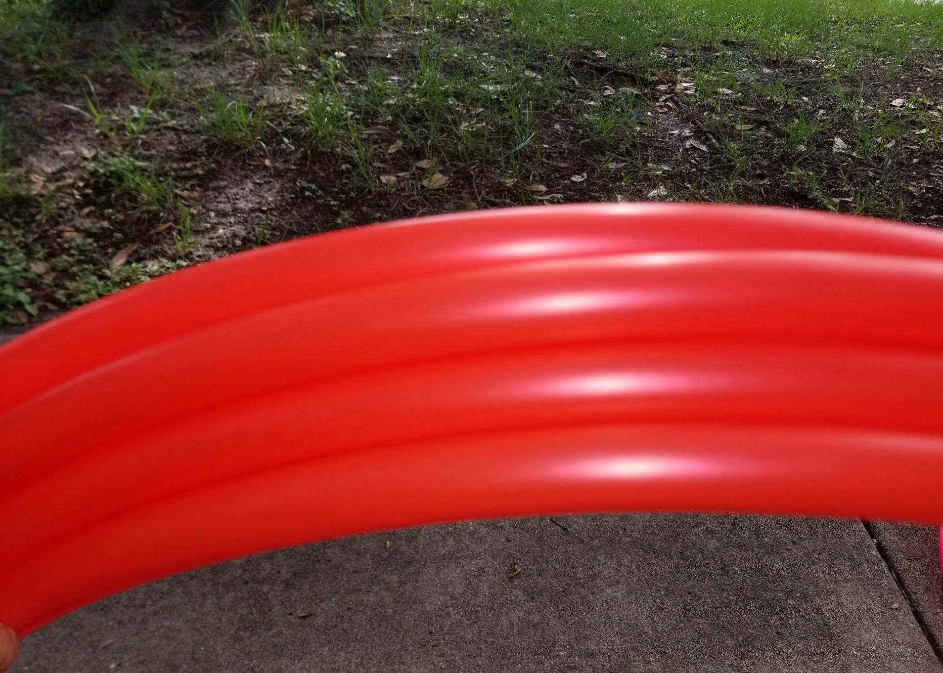 UV Red Polypro Bare Hoop 3/4