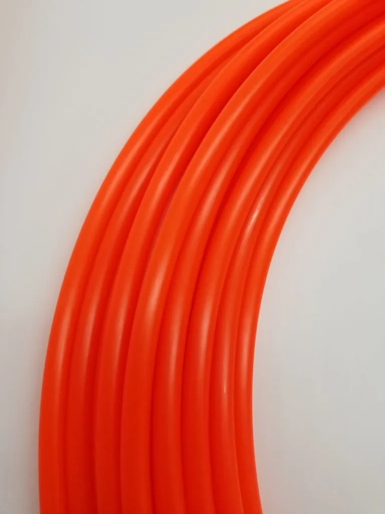 UV Red Polypro Bare Hoop 3/4