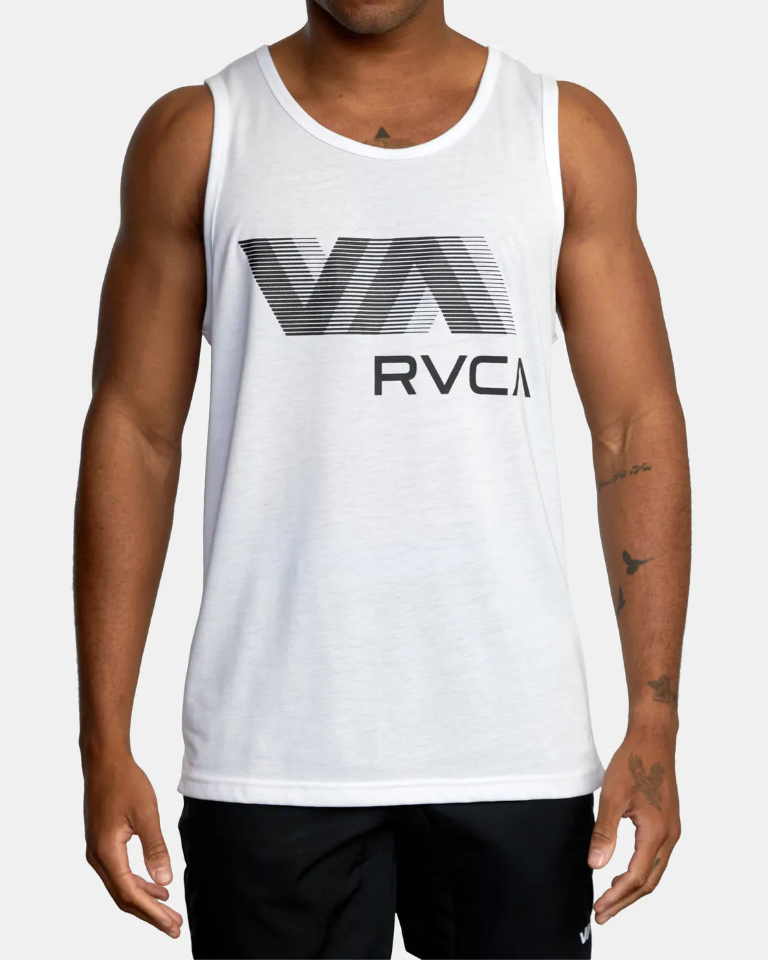 VA RVCA Blur Performance Tank Top - White