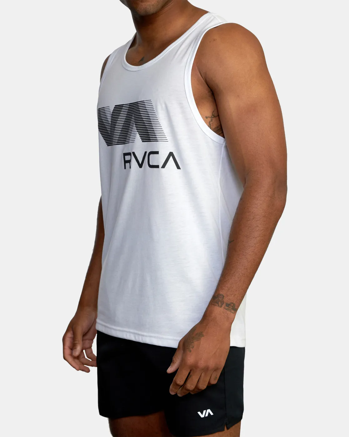 VA RVCA Blur Performance Tank Top - White