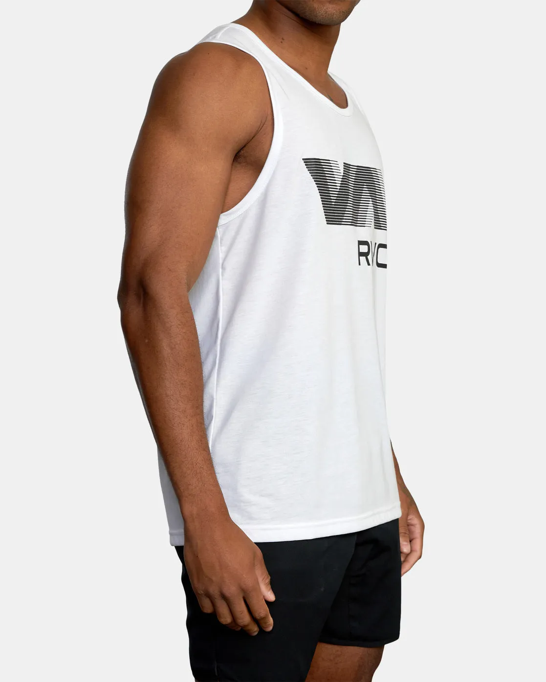 VA RVCA Blur Performance Tank Top - White