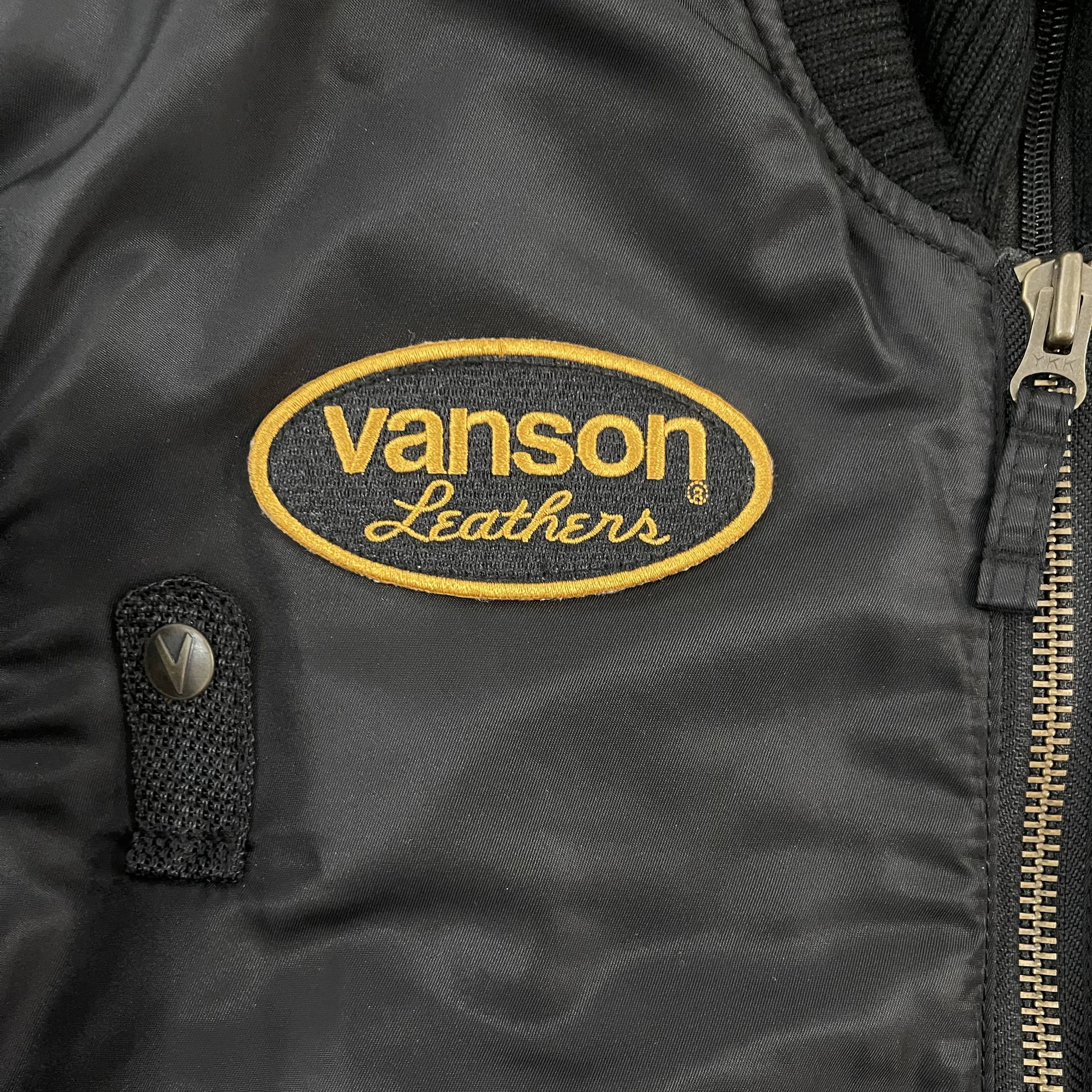 Vanson Leathers American Legend MA1 Bomber Jacket - L