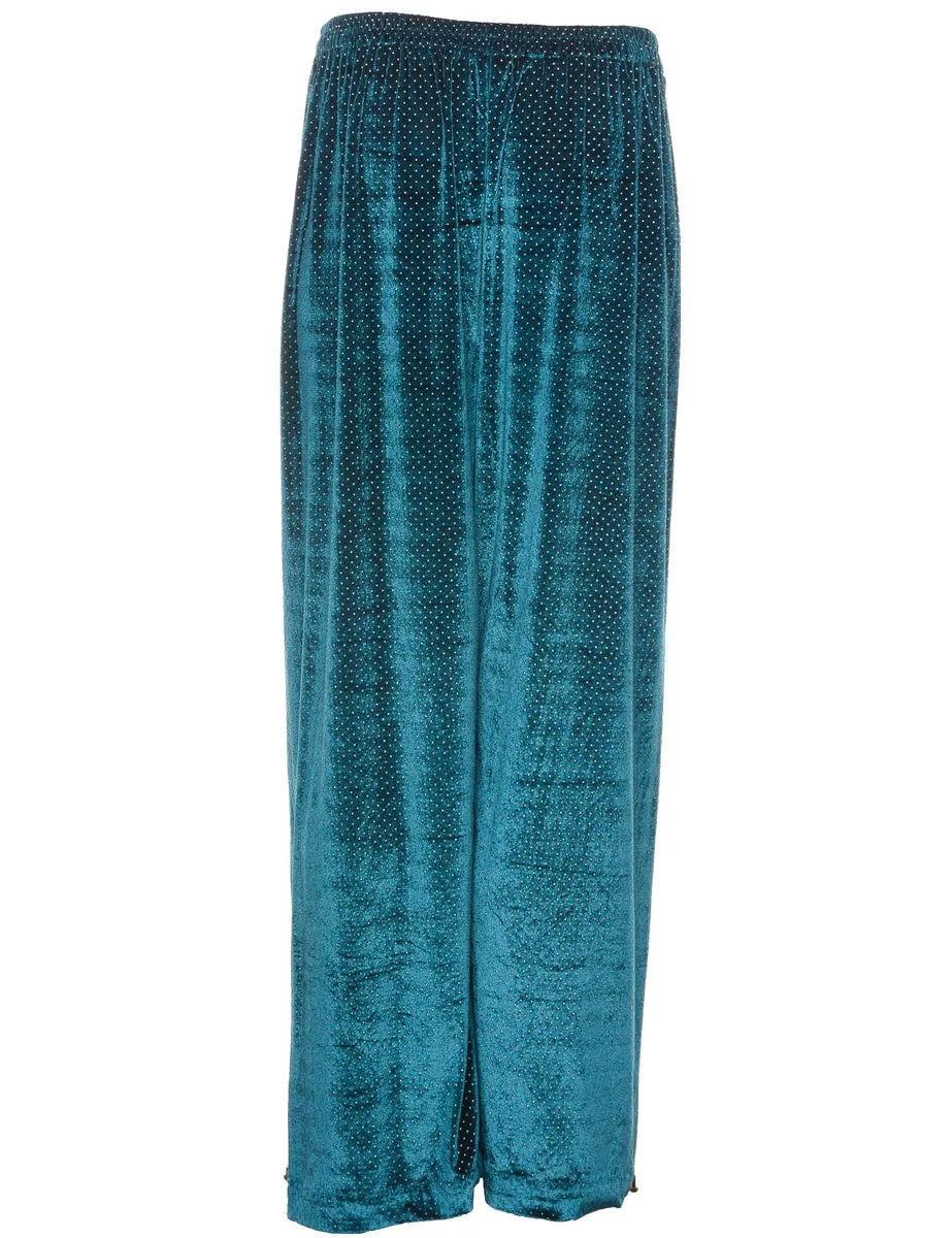 Velvet Fabric Trousers - W26 L31