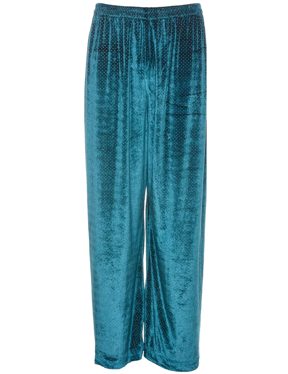 Velvet Fabric Trousers - W26 L31