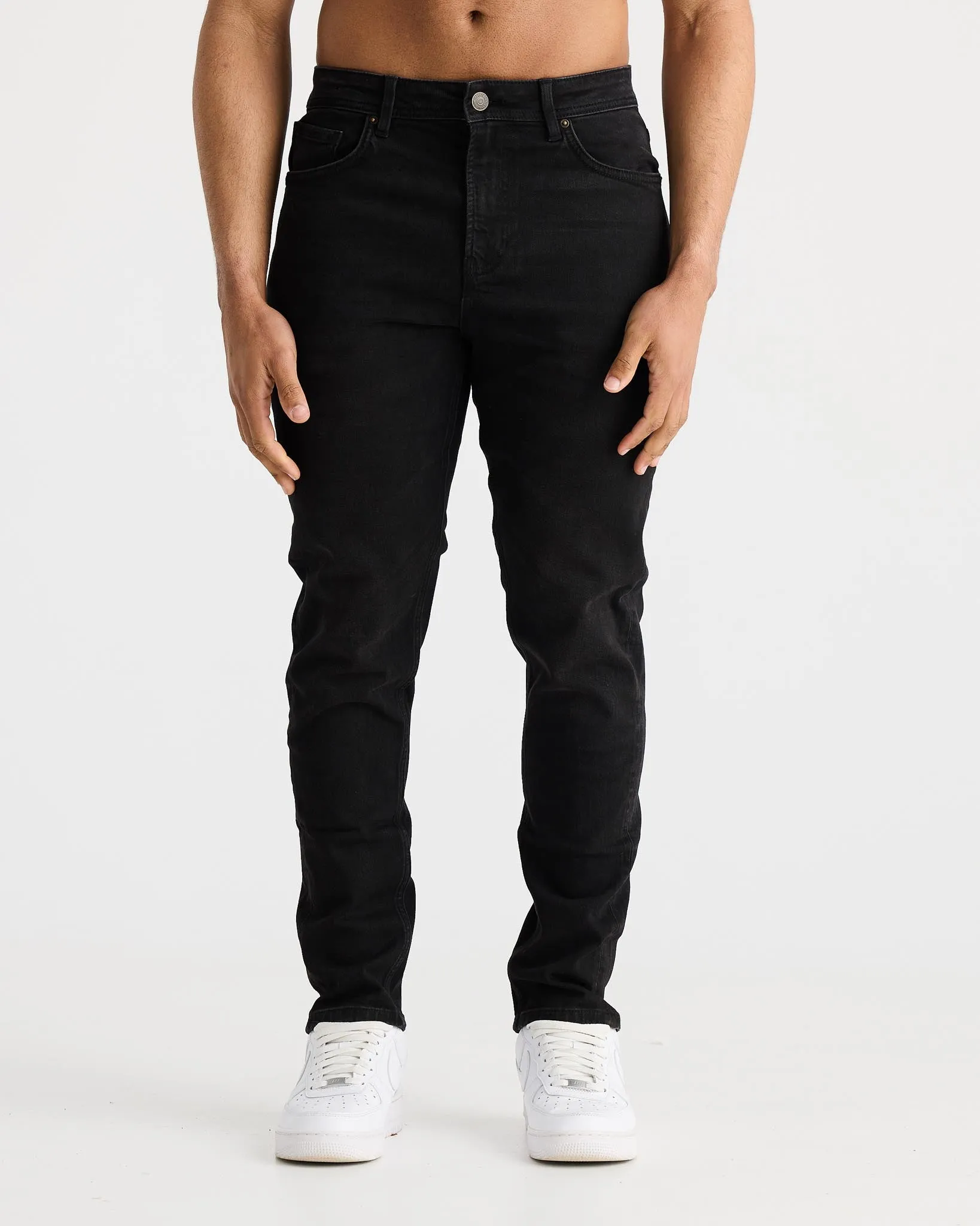 Vintage Black Regular Fit Jeans