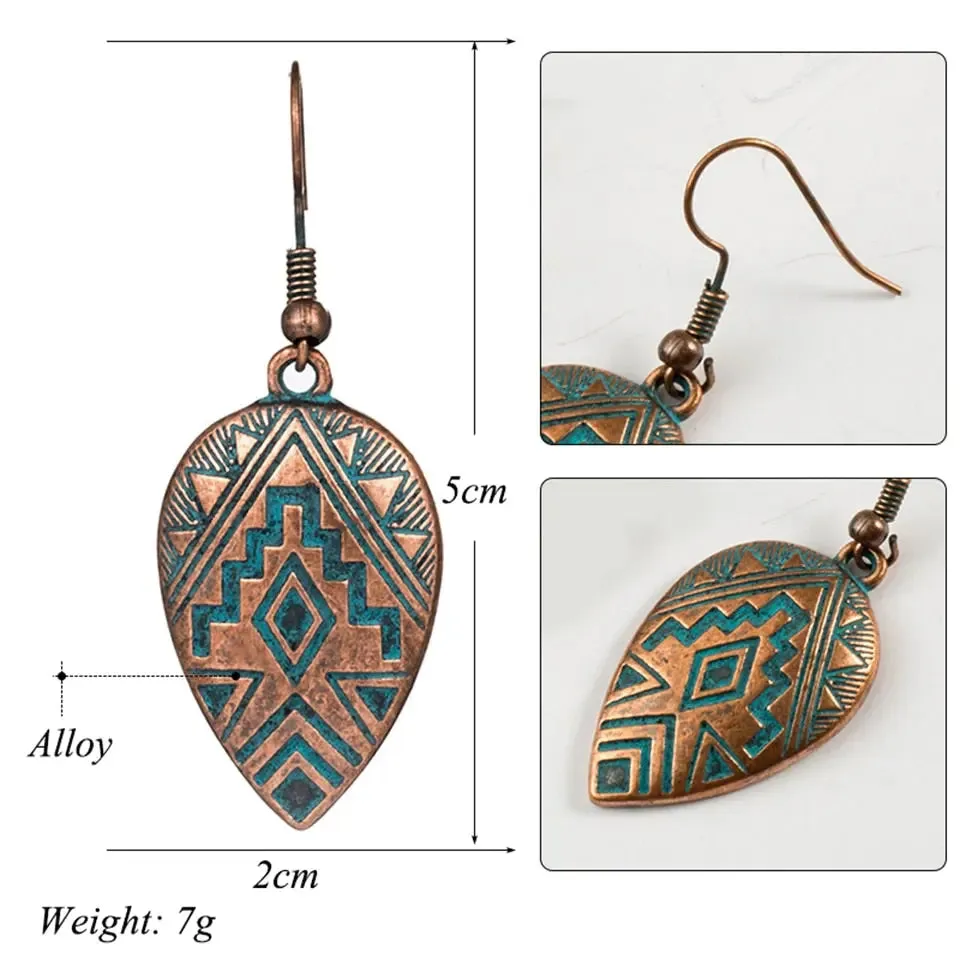 Vintage Bohemian Drop Earrings