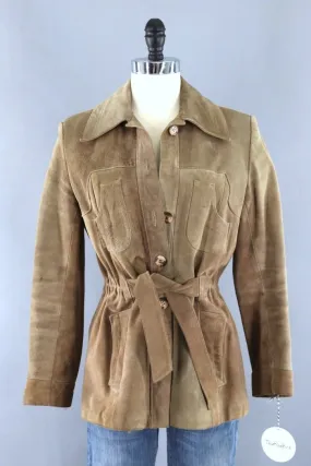 Vintage Tan Suede Carla Jacket