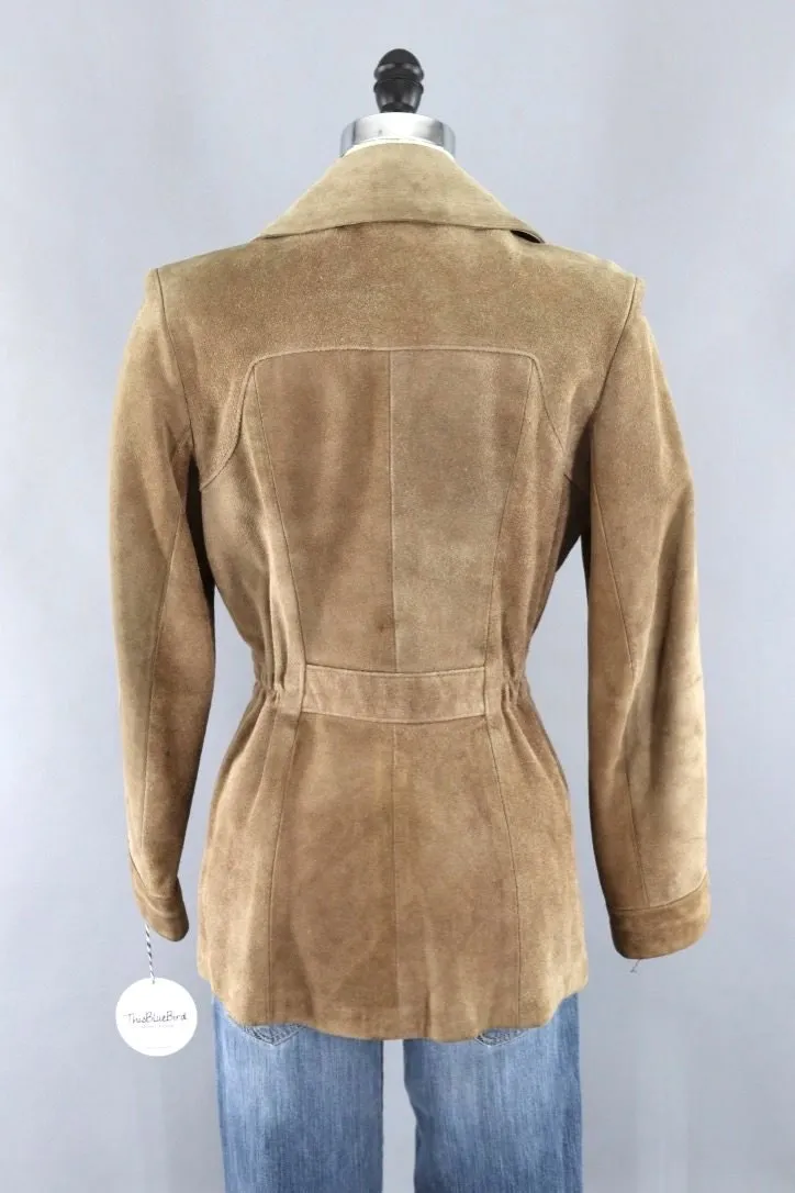 Vintage Tan Suede Carla Jacket