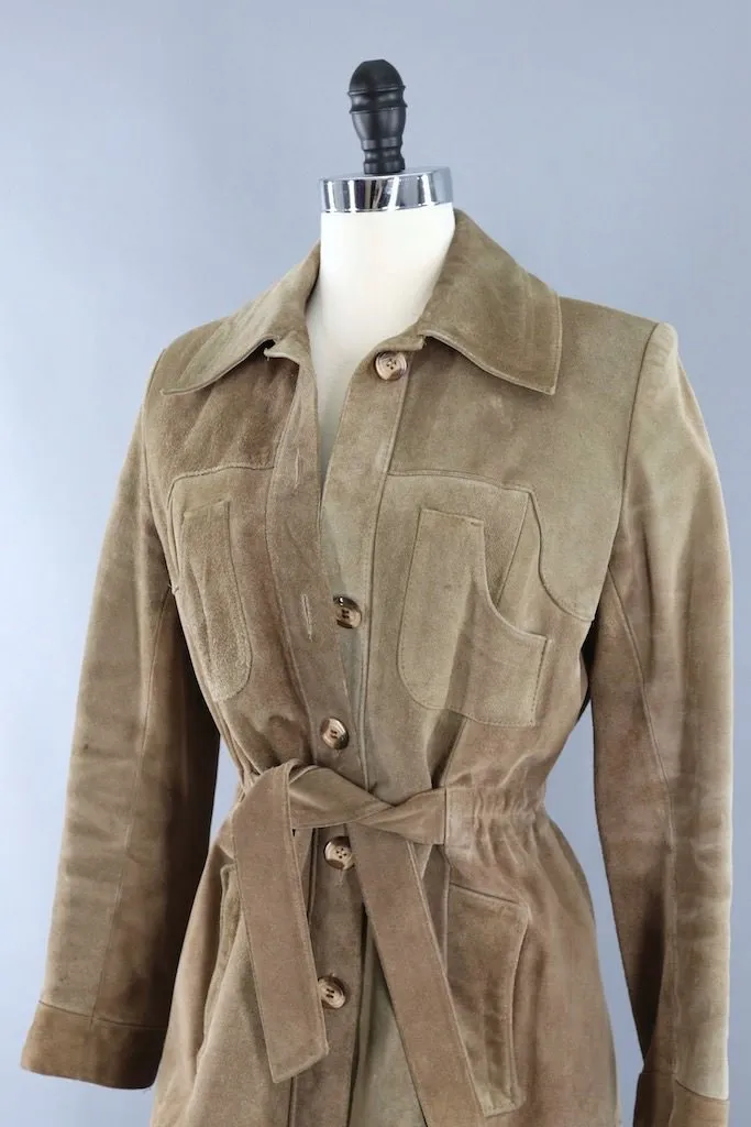 Vintage Tan Suede Carla Jacket