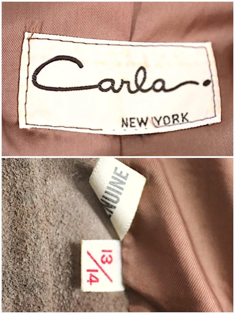 Vintage Tan Suede Carla Jacket