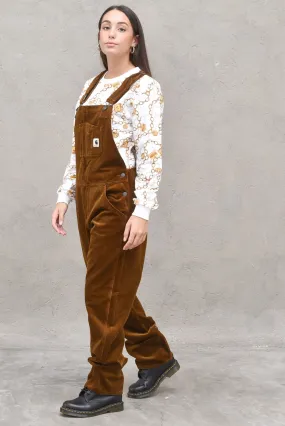 W' Bib Overall Straight-Marrone