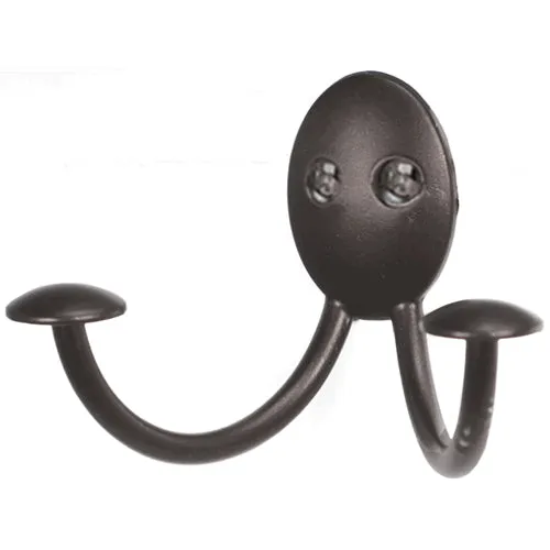 Wall Mounted Double Hook - Bronze