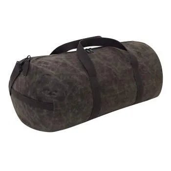 Waxed Canvas Shoulder Duffle Bag - 24 Inch