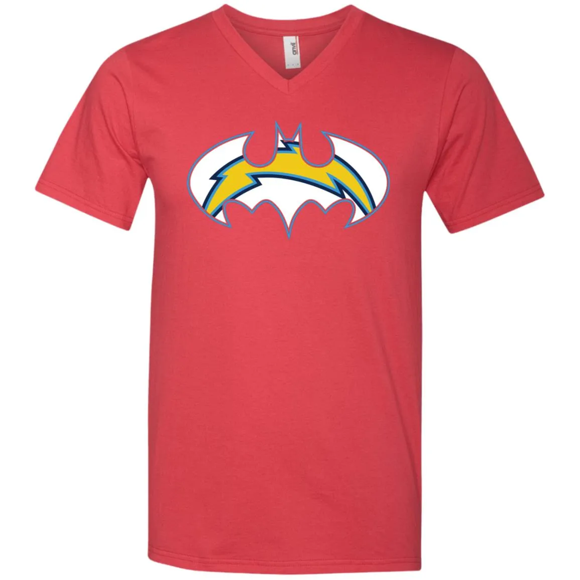 We Are The Los Angeles Chargers Batman Nfl Mashup Men V-Neck T-Shirt