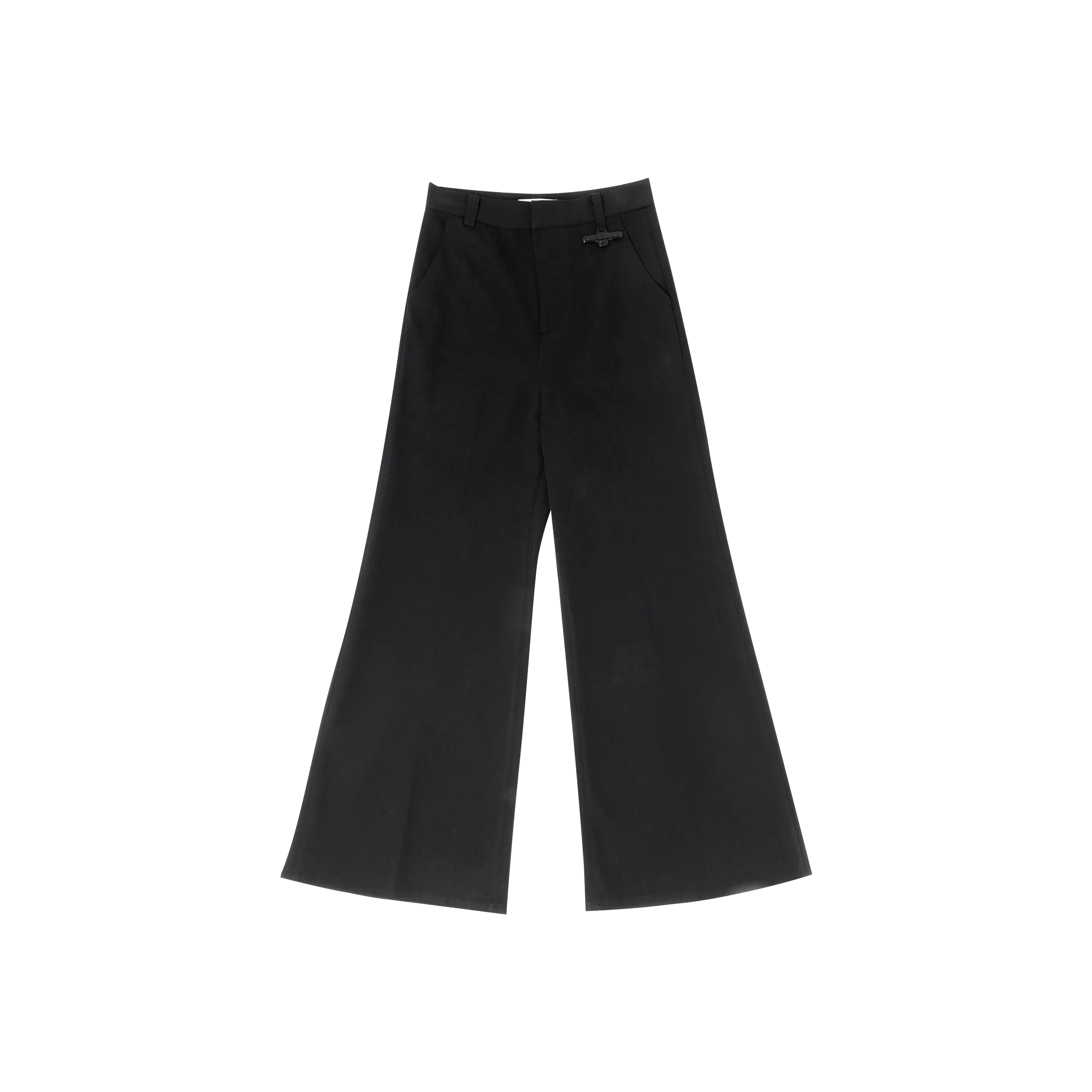 WIDE LEG TROUSER - BLACK