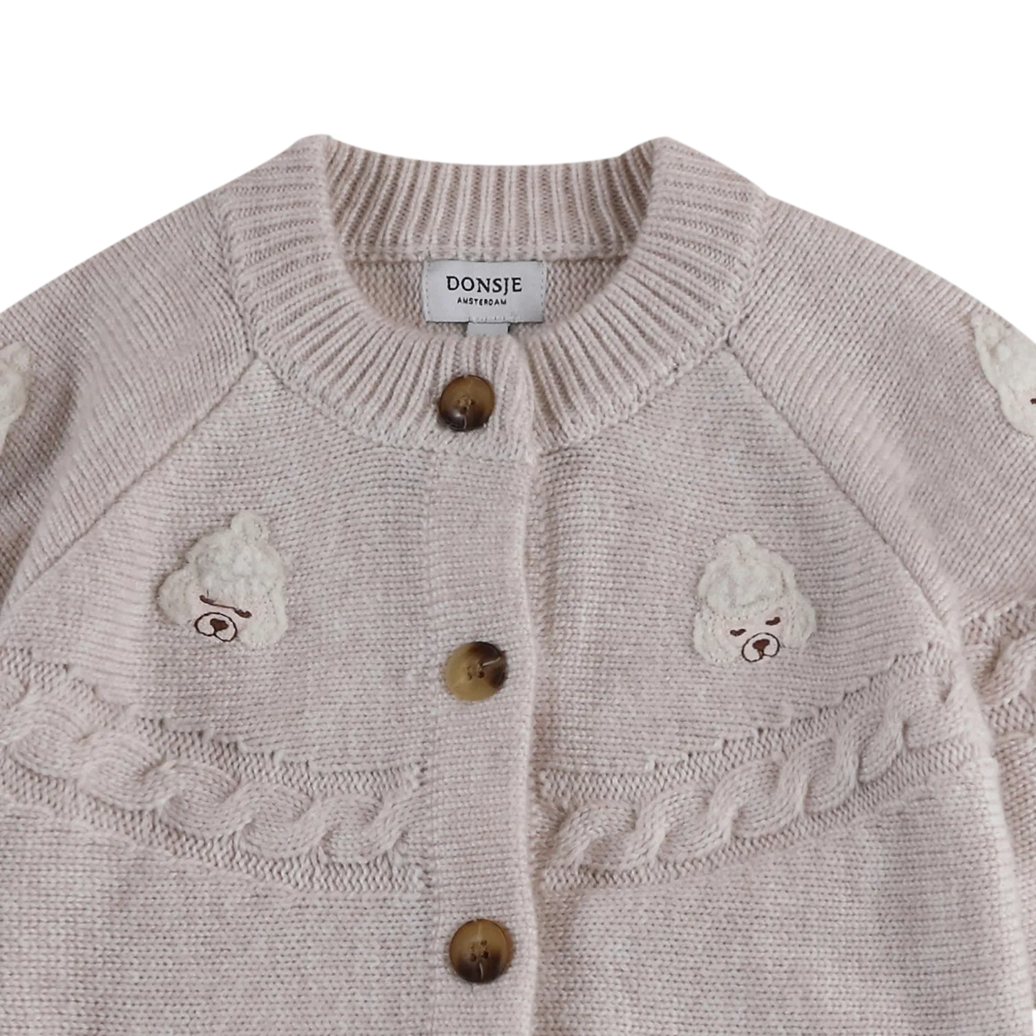 Wiesse Cardigan | Poodle | Soft Sand