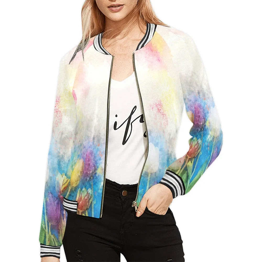 Wildflowers awd317 Bomber Jacket for Women