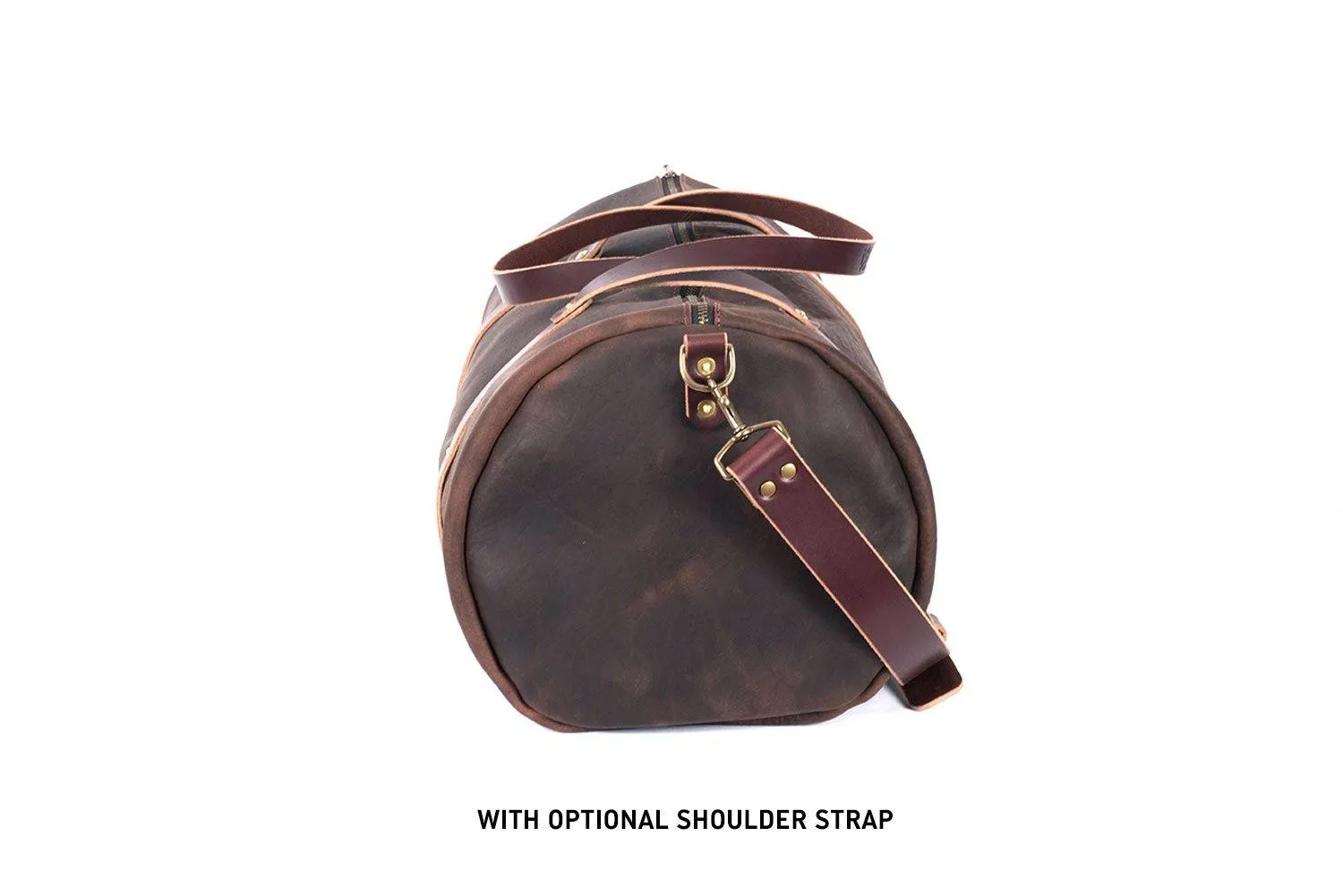 WILLIAM LEATHER WEEKENDER DUFFLE BAG