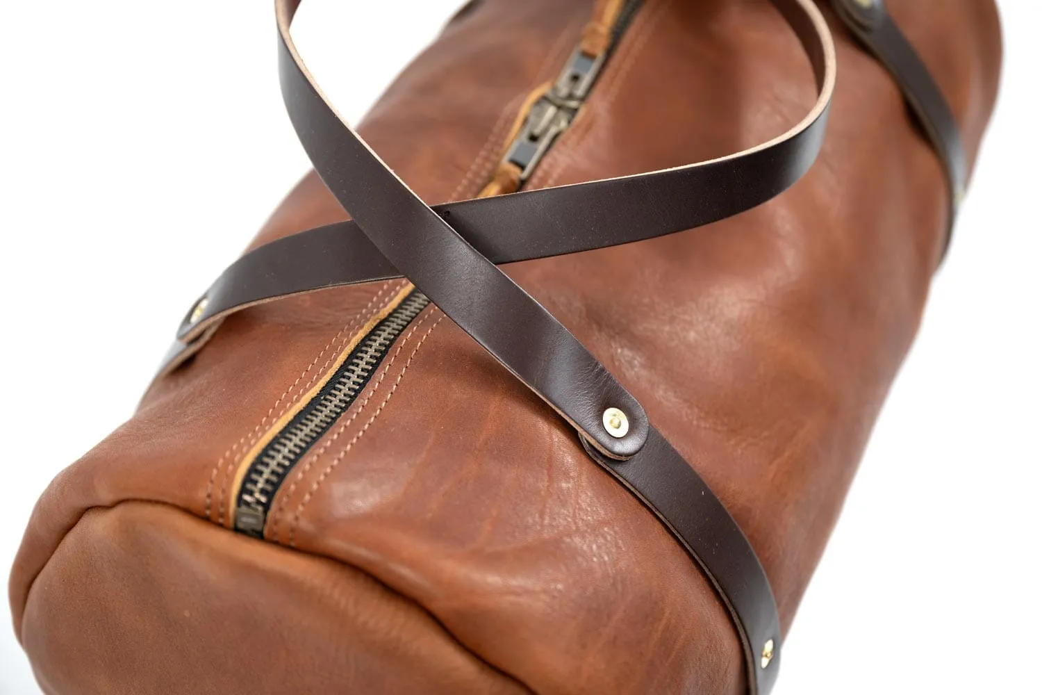 WILLIAM LEATHER WEEKENDER DUFFLE BAG