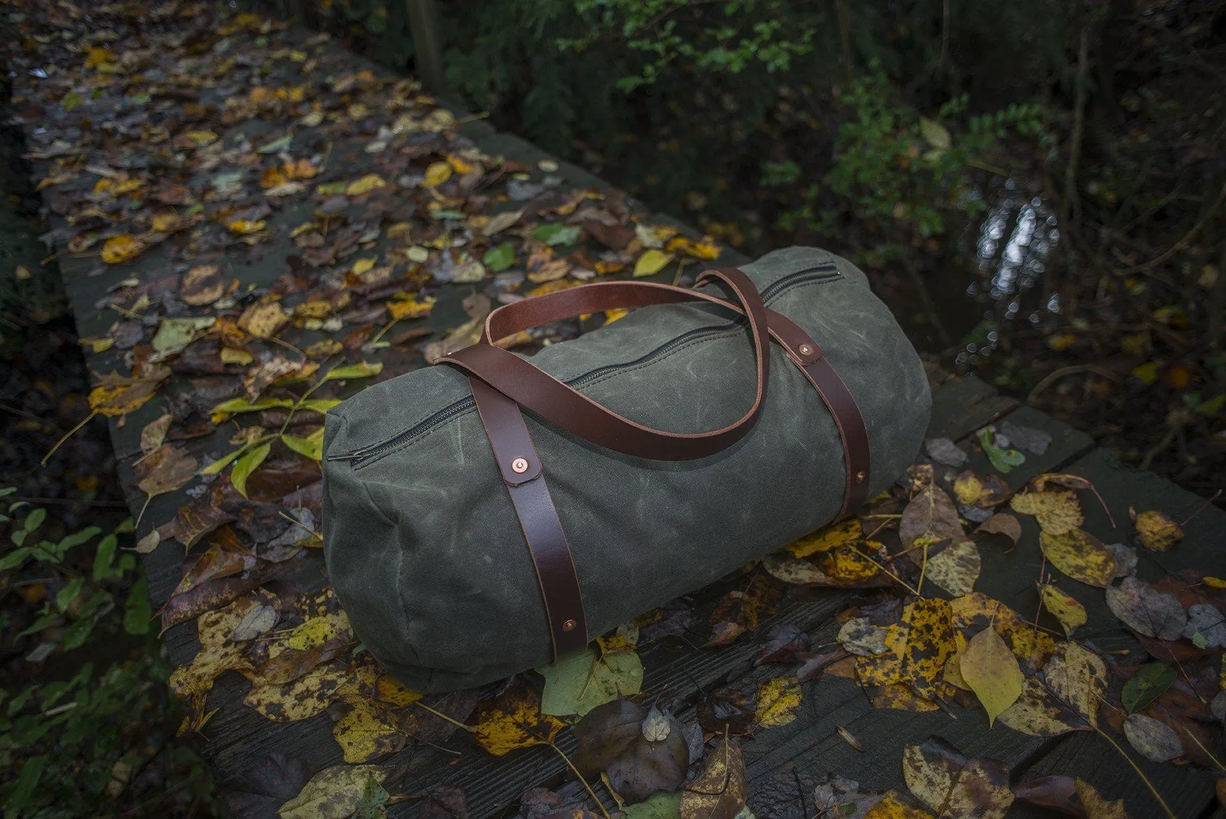 WILLIAM WAXED CANVAS WEEKENDER DUFFLE BAG