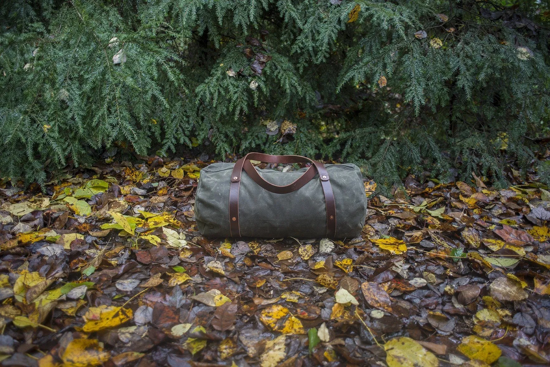 WILLIAM WAXED CANVAS WEEKENDER DUFFLE BAG