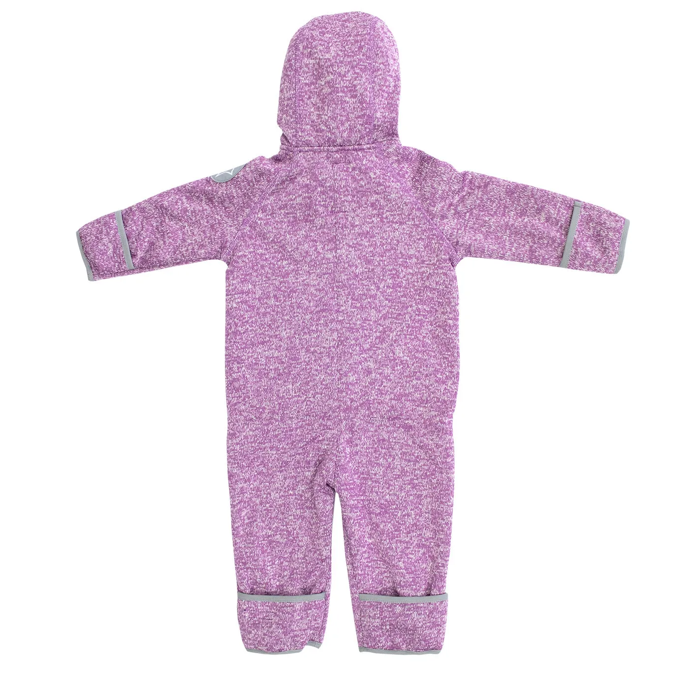 Windblock Pile Fleece Overall Suit: Fuchsia / Marble