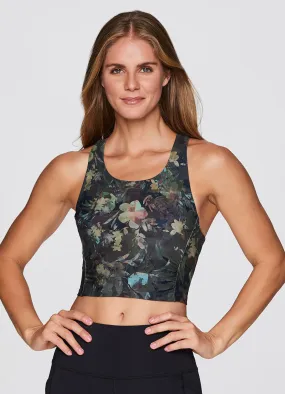 Winter Garden Cropped Shelf Bra Tank